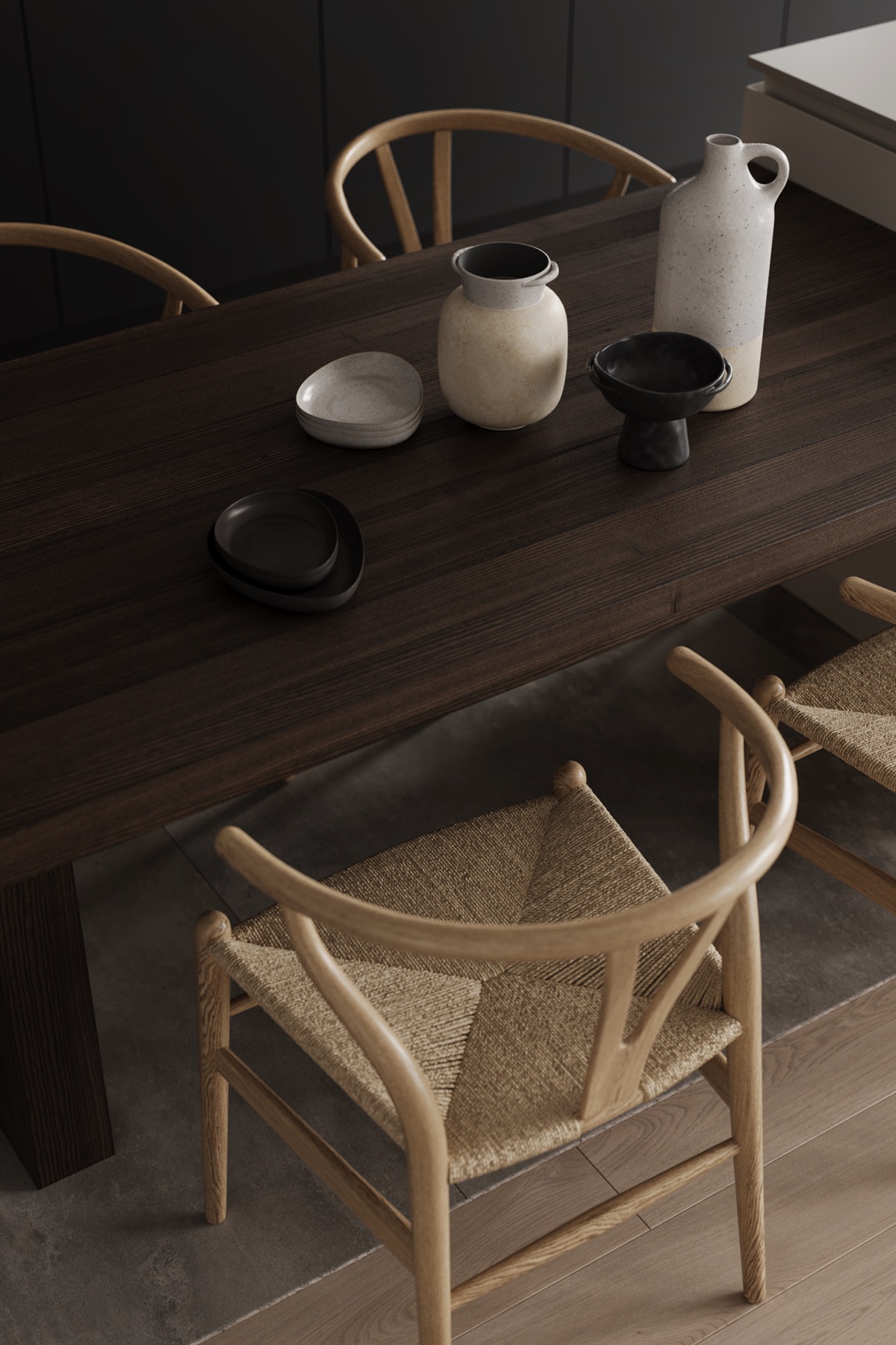 Dining table styling detail