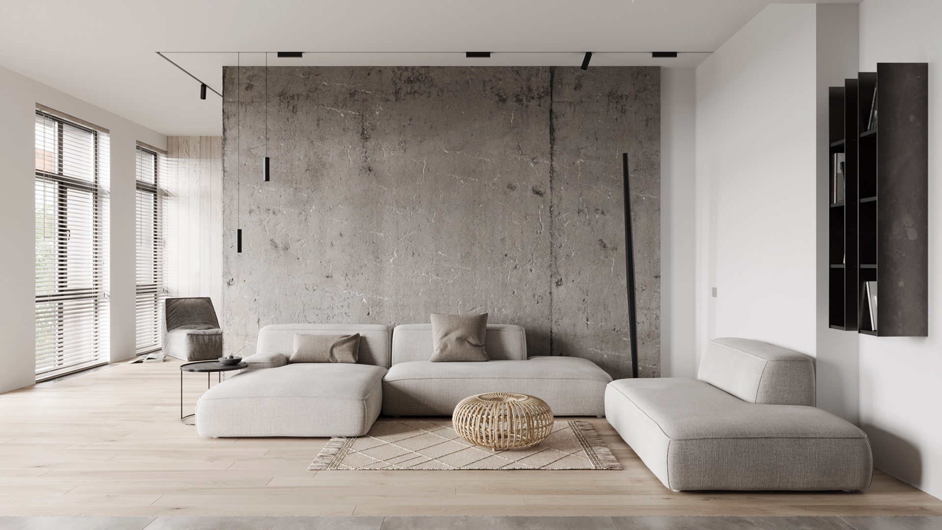 Wide living area composition